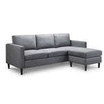 Julian Bowen Marant Corner Sofa Linen Upholstered - Grey Colour