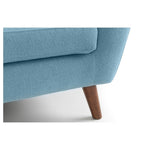 Julian Bowen Monza 3 Seater Sofa Linen Upholstered - Blue Colour