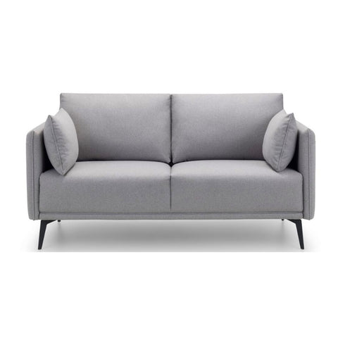 Julian Bowen Rohe 2 Seater Sofa Wool Upholstered - Platinum Colour