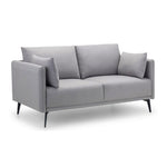 Julian Bowen Rohe 2 Seater Sofa Wool Upholstered - Platinum Colour