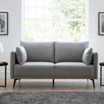 Julian Bowen Rohe 2 Seater Sofa Wool Upholstered - Platinum Colour