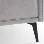 Julian Bowen Rohe 3 Seater Sofa Wool Upholstered - Platinum Colour