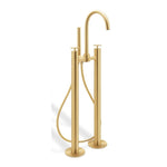 Maison Valentina NAU Mounting Floor Mixer With Hand Shower - Home Glamorous Furnitures 