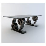 Steve Bristow DOUBLE SORRENTO STONE Quartz Dining Table