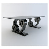 Steve Bristow DOUBLE SORRENTO STONE Quartz Dining Table