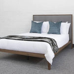 Twenty10 Designs Calla Bed in Walnut - Grey