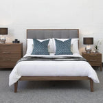 Twenty10 Designs Calla Bed in Walnut - Grey