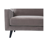Twenty10 Designs Daffy 2.5 Seater Sofa Velvet Upholstered - Stone Grey