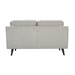 Twenty10 Designs Daffy 2 Seater Sofa Velvet Upholstered - Greige Linen