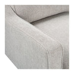 Twenty10 Designs Daffy 2 Seater Sofa Velvet Upholstered - Greige Linen