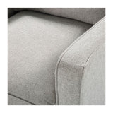 Twenty10 Designs Daffy 2 Seater Sofa Velvet Upholstered - Greige Linen