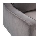 Twenty10 Designs Daffy Armchair Velvet Upholstered - Stone Grey