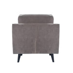 Twenty10 Designs Daffy Armchair Velvet Upholstered - Stone Grey