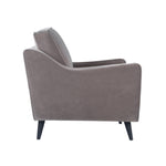 Twenty10 Designs Daffy Armchair Velvet Upholstered - Stone Grey