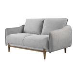 Twenty10 Designs Louie 2 Seater Sofa Linen Upholstered - Silver Grey