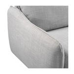 Twenty10 Designs Louie 3 Seater Sofa Linen Upholstered - Silver Grey