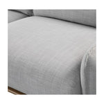 Twenty10 Designs Louie 3 Seater Sofa Linen Upholstered - Silver Grey