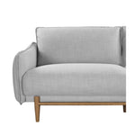 Twenty10 Designs Louie 3 Seater Sofa Linen Upholstered - Silver Grey