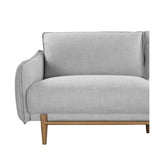 Twenty10 Designs Louie 3 Seater Sofa Linen Upholstered - Silver Grey