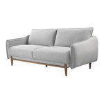 Twenty10 Designs Louie 3 Seater Sofa Linen Upholstered - Silver Grey