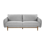 Twenty10 Designs Louie 3 Seater Sofa Linen Upholstered - Silver Grey