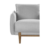 Twenty10 Designs Louie Armchair Linen Upholstered - Silver Grey Colour