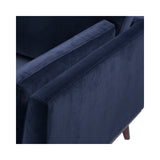 Twenty10 Designs Mickey 2 Seater Sofa Velvet Upholstered - Blue Colour