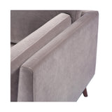 Twenty10 Designs Mickey 2 Seater Sofa Velvet Upholstered - Grey Colour