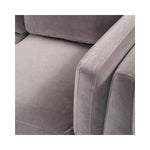 Twenty10 Designs Mickey 2 Seater Sofa Velvet Upholstered - Grey Colour