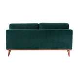 Twenty10 Designs Mickey 2 Seats Sofa Velvet Upholstered - Green Colour