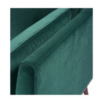 Twenty10 Designs Mickey 2 Seats Sofa Velvet Upholstered - Green Colour