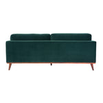 Twenty10 Designs Mickey 3 Seats Sofa Velvet Upholstered - Green Colour