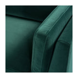 Twenty10 Designs Mickey 3 Seats Sofa Velvet Upholstered - Green Colour