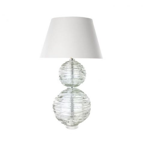 William Yeoward Alfie Table Lamp with Linen Shade - Clear