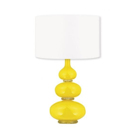 William Yeoward Aragoa Table Lamp with Linen Shade - Citron