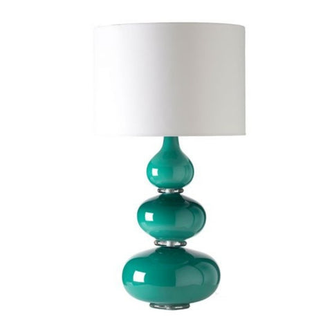 William Yeoward Aragoa Table Lamp with Linen Shade - Jade