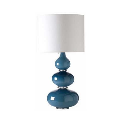 William Yeoward Aragoa Table Lamp with Linen Shade - Midnight