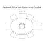 William Yeoward EXTENDING BARRAMUNDI DINING TABLE 8 seats - Home Glamorous Furnitures 