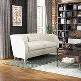 William Yeoward Glendale 2 Seater Sofa In Linen - Indigo - Chalk - Home Glamorous Furnitures 