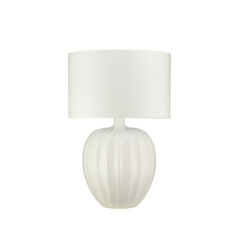 William Yeoward Kristiana Table Lamp with Linen Shade - Chalk