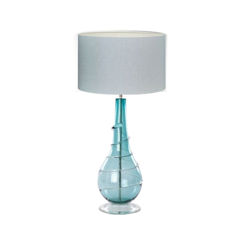 William Yeoward Ninevagh Table Lamp with Linen Shade - Turquoise