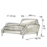 William Yeoward SHOREVILLE CHAIR - Home Glamorous Furnitures 